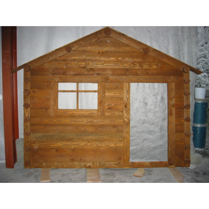 Façade de chalet en bois