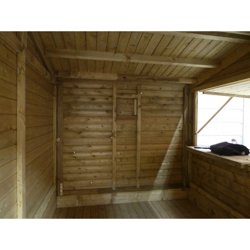 Chalet de noël pliable, en bois