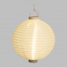 Lanterne Ronde Tissu Blanc LED BLANC CHAUD ø30cm